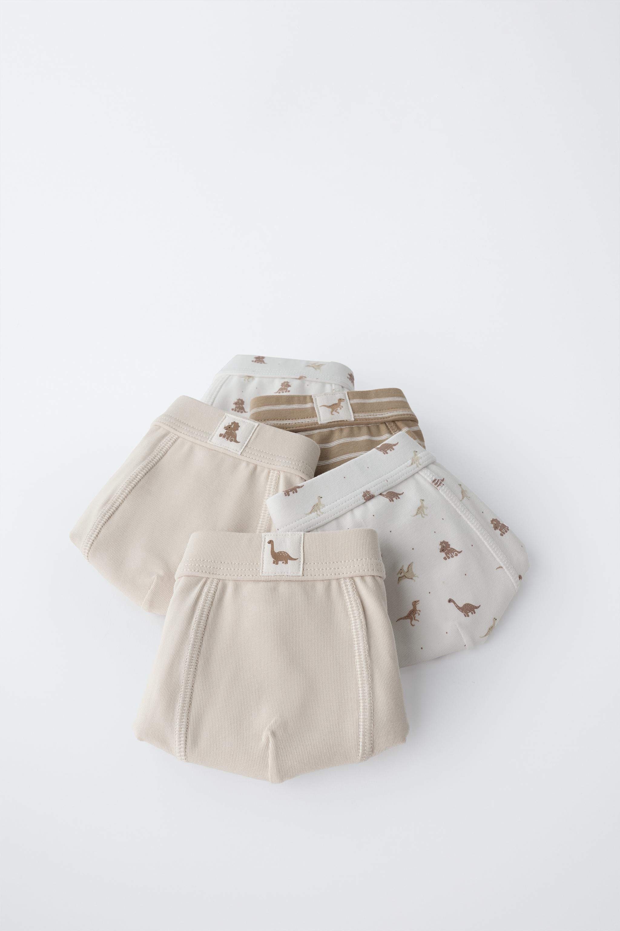 2-6 ANS / LOT DE CINQ BOXERS DINOSAURES